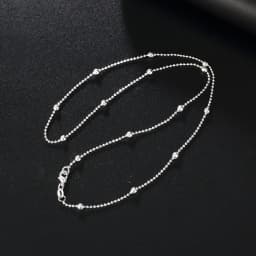 40-60CM 925 Sterling Silver Necklace fine bead chain For Women high quality Fashion Jewelry Christmas Gifts