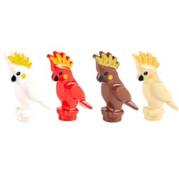 DIY City Street View Animal Series Building Blocks Zoo Pet Flamingo Owl Parrot Farm Accessories Bricks Friends Christmas Toys