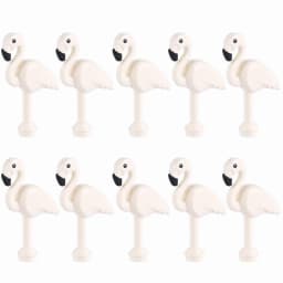 DIY City Street View Animal Series Building Blocks Zoo Pet Flamingo Owl Parrot Farm Accessories Bricks Friends Christmas Toys