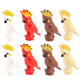 DIY City Street View Animal Series Building Blocks Zoo Pet Flamingo Owl Parrot Farm Accessories Bricks Friends Christmas Toys