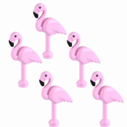 DIY City Street View Animal Series Building Blocks Zoo Pet Flamingo Owl Parrot Farm Accessories Bricks Friends Christmas Toys