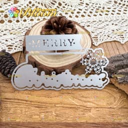 Original Lovely Layers Christmas Title MERRY CHRISTMAS Metal Cutting Dies Scrapbooking Decorative Embossing