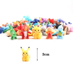 144PCS Pokemon Figure Toys, Blind Box Anime Pikachu Action Figure Model, Ornament Decoration, Collectible Toys, Christmas Gifts