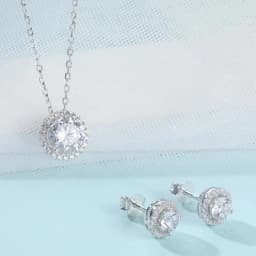SG 925 Sterling Silver 0.5/1/5 Carat Moissanite Round Earrings Zircon Moissanite Jewelry Christmas Gift D VVS1 For Women
