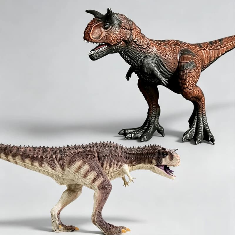 High Detail Carnotaurus Dinosaur Toy, Solid Plastic Lifelike Dino Figurine, Birthday Christmas Gift for Kids Boys & Girls