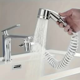 Wall-Mounted Faucet Extender with Shower Head, Pet Bathing Bathroom Adapter, Perfect Christmas Halloween Gift for Pet Owners
