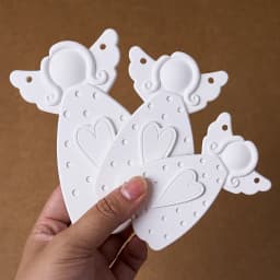 DIY Faceless Angel Silicone Mold Christmas Tree Hanging Ornament Plaster Concrete Resin Mould Heart Dot Texture Dress Girl Craft