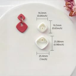 16Pcs Mini Geometric Polymer Clay Cutters | Stud Earring & Jewelry Making Molds | Festival Craft Tools for Easter/Christmas