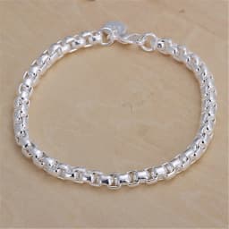 Noble Nice 925 Sterling Silver Geometric 4MM Chain Bracelets for Women Wedding Party Christmas Gifts Fashion Jewelry