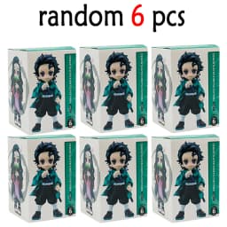 Anime Demon Slayer Figure Tanjiro Kamado Nezuko Anime Blind Box Toys Statue PVC Model Ornament Child Birthday Christmas Gift