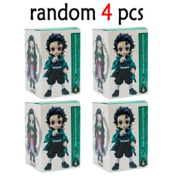 Anime Demon Slayer Figure Tanjiro Kamado Nezuko Anime Blind Box Toys Statue PVC Model Ornament Child Birthday Christmas Gift