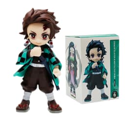 Anime Demon Slayer Figure Tanjiro Kamado Nezuko Anime Blind Box Toys Statue PVC Model Ornament Child Birthday Christmas Gift