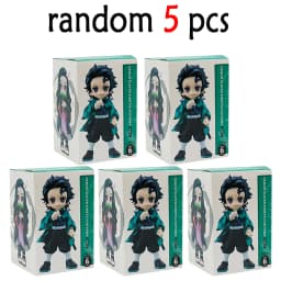 Anime Demon Slayer Figure Tanjiro Kamado Nezuko Anime Blind Box Toys Statue PVC Model Ornament Child Birthday Christmas Gift