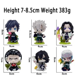 1-12pcs Anime Demon Slayer Blind Box Tanjiro Kamado Nezuko Cartoon Figure PVC Model Ornament Child Christmas Halloween Gift