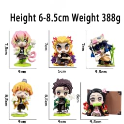 1-12pcs Anime Demon Slayer Blind Box Tanjiro Kamado Nezuko Cartoon Figure PVC Model Ornament Child Christmas Halloween Gift