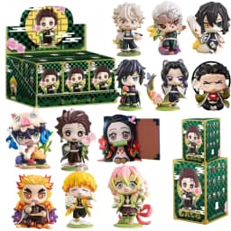 1-12pcs Anime Demon Slayer Blind Box Tanjiro Kamado Nezuko Cartoon Figure PVC Model Ornament Child Christmas Halloween Gift