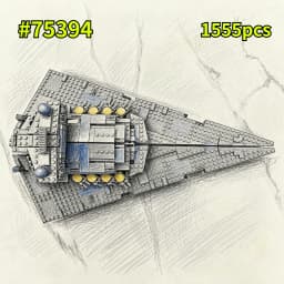 MOC Imperial Vessel Building Blocks Sets Compatible with Legoed Particles Suitable for Christmas Birthday Gifts