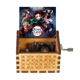 Hotsale 58 styles Anime Antique carved Wooden Hand Crank Music Box figure Christmas Birthday Gift Home Decoration