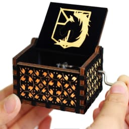 Hotsale 58 styles Anime Antique carved Wooden Hand Crank Music Box figure Christmas Birthday Gift Home Decoration