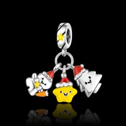925 Sterling Silver Santa Claus Charms Bead Christmas House Dangle Pendant Fit Bangle Bracelet Necklace DIY Jewelry