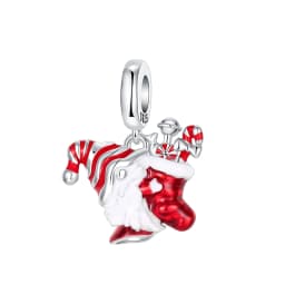 925 Sterling Silver Santa Claus Charms Bead Christmas House Dangle Pendant Fit Bangle Bracelet Necklace DIY Jewelry
