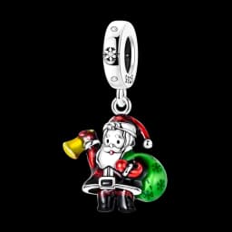 925 Sterling Silver Santa Claus Charms Bead Christmas House Dangle Pendant Fit Bangle Bracelet Necklace DIY Jewelry