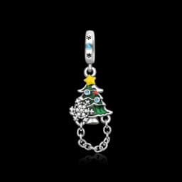 925 Sterling Silver Santa Claus Charms Bead Christmas House Dangle Pendant Fit Bangle Bracelet Necklace DIY Jewelry