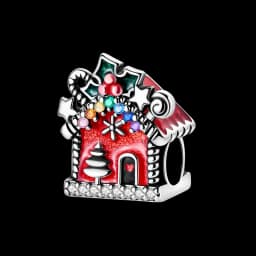925 Sterling Silver Santa Claus Charms Bead Christmas House Dangle Pendant Fit Bangle Bracelet Necklace DIY Jewelry