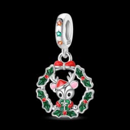 925 Sterling Silver Santa Claus Charms Bead Christmas House Dangle Pendant Fit Bangle Bracelet Necklace DIY Jewelry