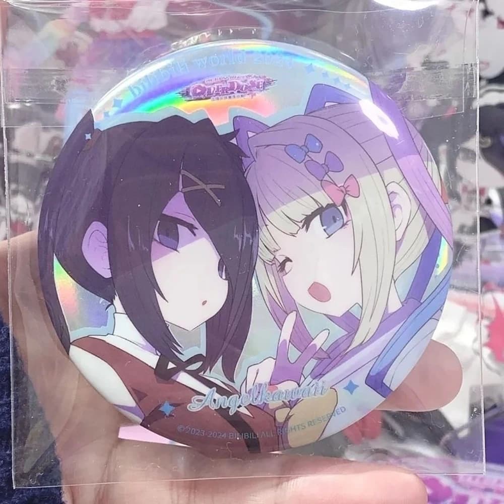 Game NEEDY GIRL OVERDOSE Rain Ame KAnge Cosplay Cartoon Lapel Pins Manga Brooches for Women Jewelry Accessories Christmas Gifts