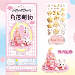Cute Corner Relief Stickers Stacking Ornaments Christmas Tree 3d Decor Diy Anime Peripheral  Handmade Crafts Toys Surprise Gifts