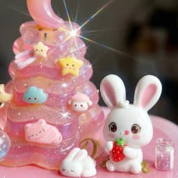 Cute Corner Relief Stickers Stacking Ornaments Christmas Tree 3d Decor Diy Anime Peripheral  Handmade Crafts Toys Surprise Gifts