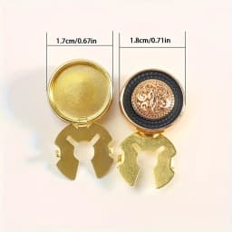 2pcs Retro Shirt Button Cover Metal Cufflinks Fashion Clothing Decoration Buttons Suit Accessories Christmas Holiday Gifts