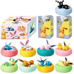 9pcs Anime Pokémon Eevee Figure Blind Box Toys Multi Form Series PVC Model Desktop Decoration Ornament Birthday Christmas Gift