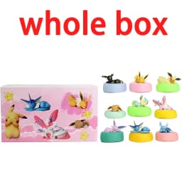 9pcs Anime Pokémon Eevee Figure Blind Box Toys Multi Form Series PVC Model Desktop Decoration Ornament Birthday Christmas Gift