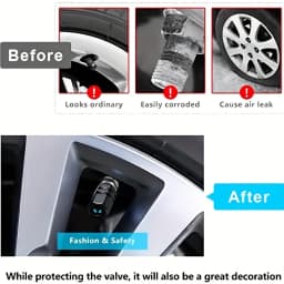 4PCS Christmas Terror Night Aluminum Alloy Valve Cover Car Valve Aluminum Decoration Bicycle Valve Core Tire Valve Decoration