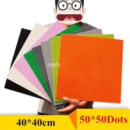 40*40cm High Quality BasePlate Fit Classic Building Blocks 50*50 Dots DIY Base Plate Bricks Christmas Gift Toys for Children