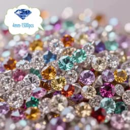 1500pcs 4-6mm Diamonds Crystals Acrylic Gems Wedding Table Scattering Gemstones Christmas Party Decorations Jewelry Making DIY