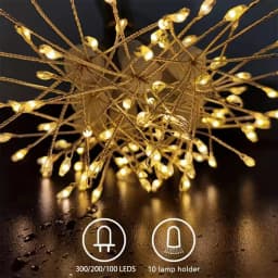USB LED String Lights Outdoor Firework Fairy Lights 8 Modes Lighting Copper Wire LED Light for Camping Christmas Tree Decor Lamp
