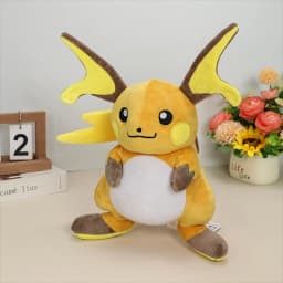 Cute Raichu Plush Toys Pikachu Evolution Raichu Soft Stuffed Animal Doll Decoration Plushies Christmas Birthday Gift for Kids