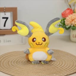 Cute Raichu Plush Toys Pikachu Evolution Raichu Soft Stuffed Animal Doll Decoration Plushies Christmas Birthday Gift for Kids