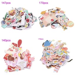 Creative Path Christmas Scrapbooking Die Cuts Cute Flower Decorative Journaling Paper Die Cut Ephemera Embellishments For Crafts