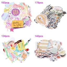 Creative Path Christmas Scrapbooking Die Cuts Cute Flower Decorative Journaling Paper Die Cut Ephemera Embellishments For Crafts