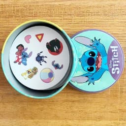 Disney Card Board Games Stitch Princess PIXAR Cars Dory Iron Box Toys Family Funny Holidays Camping Sport Friend Christmas Gift