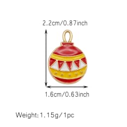 10/15/20Pcs Enamel Christmas Charms Metal Snowman Santa Christmas Tree Pendant for Necklace Bracelet Making Jewelry DIY Supplies
