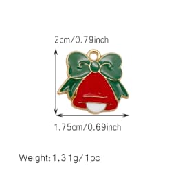 10/15/20Pcs Enamel Christmas Charms Metal Snowman Santa Christmas Tree Pendant for Necklace Bracelet Making Jewelry DIY Supplies