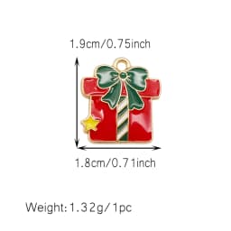 10/15/20Pcs Enamel Christmas Charms Metal Snowman Santa Christmas Tree Pendant for Necklace Bracelet Making Jewelry DIY Supplies