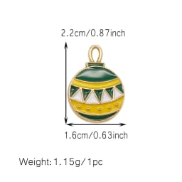 10/15/20Pcs Enamel Christmas Charms Metal Snowman Santa Christmas Tree Pendant for Necklace Bracelet Making Jewelry DIY Supplies