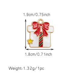 10/15/20Pcs Enamel Christmas Charms Metal Snowman Santa Christmas Tree Pendant for Necklace Bracelet Making Jewelry DIY Supplies
