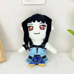 Cute Anime Style Plush Doll Soft Stuffed Toy Fans Collection Kawaii Character Plushie Kids Birthday Christmas Gift